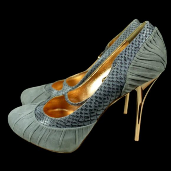 CHRISTIAN DIOR Cobra Suede Pumps - Picture 6 of 6